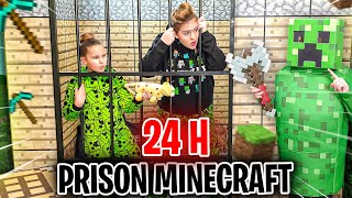 24H DANS UNE PRISON DE MINECRAFT !