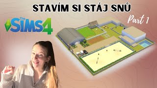 Stavím si stáj snů v The Sims 4 - part 1 // The Sims 4 #2
