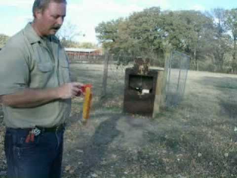 Impact testing Ballistic Resin Hathcock slingshot