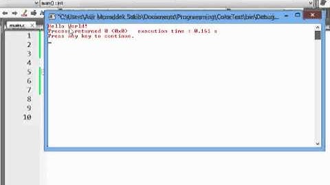 How To Change Text Color of C/C++ Console Application in Code::Blocks