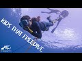 8-year-old kid freedives 30 feet