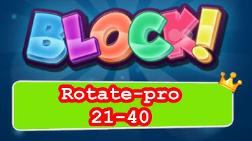 BLOCK! Rotate-pro Level 21-40 (Special Platinum) - Lösung Solution Walkthrough