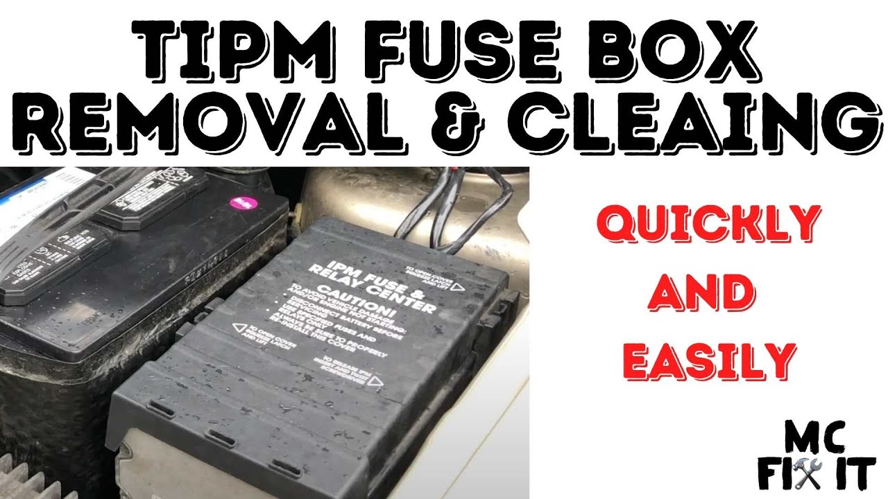 TIPM IPM fuse box removal and cleaning for Dodge Caravan & Chrysler Town & Country 2001-2007