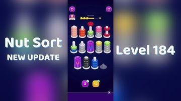 🧩 Nut Sort Level 184 Walkthrough | Step-by-Step Guide 🎮 | Mini Boss
