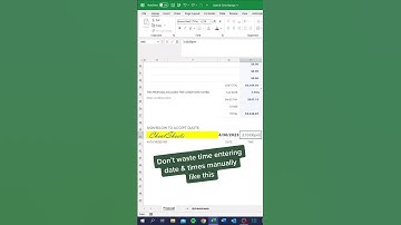 How to use the date & time stamp shortcuts in Excel!