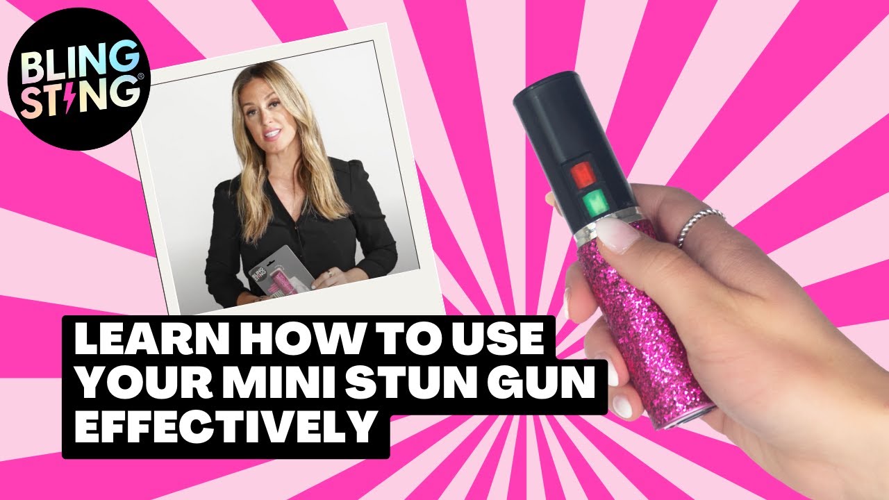 How To Effectively Use Your BLINGSTING Mini Stun Gun As A Deterrent Against  An Attacker 