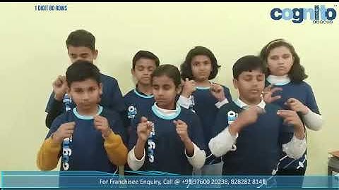 Cognito Abacus Demo Video - 1 Digit - 80 Rows