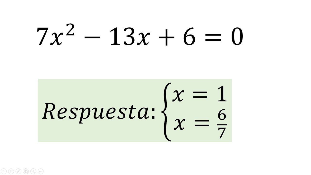 Formula de ecuacion de segundo grado
