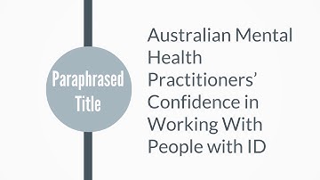 June 2018: Translational video for AAIDD journal