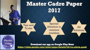Lecture 1 Fully Paper Solved Master Cadre 2017 #MasterCadre