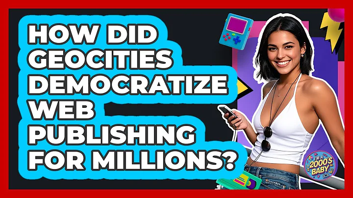 How Did Geocities Democratize Web Publishing For Millions? - I'm a 2000s Baby