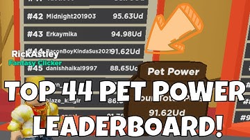 😱FULL TEAM OF THE BEST RAINBOW ROBUX SATURN PET & GOT TOP 44 ON THE LEADERBORD IN CLICKER SIMULATOR!