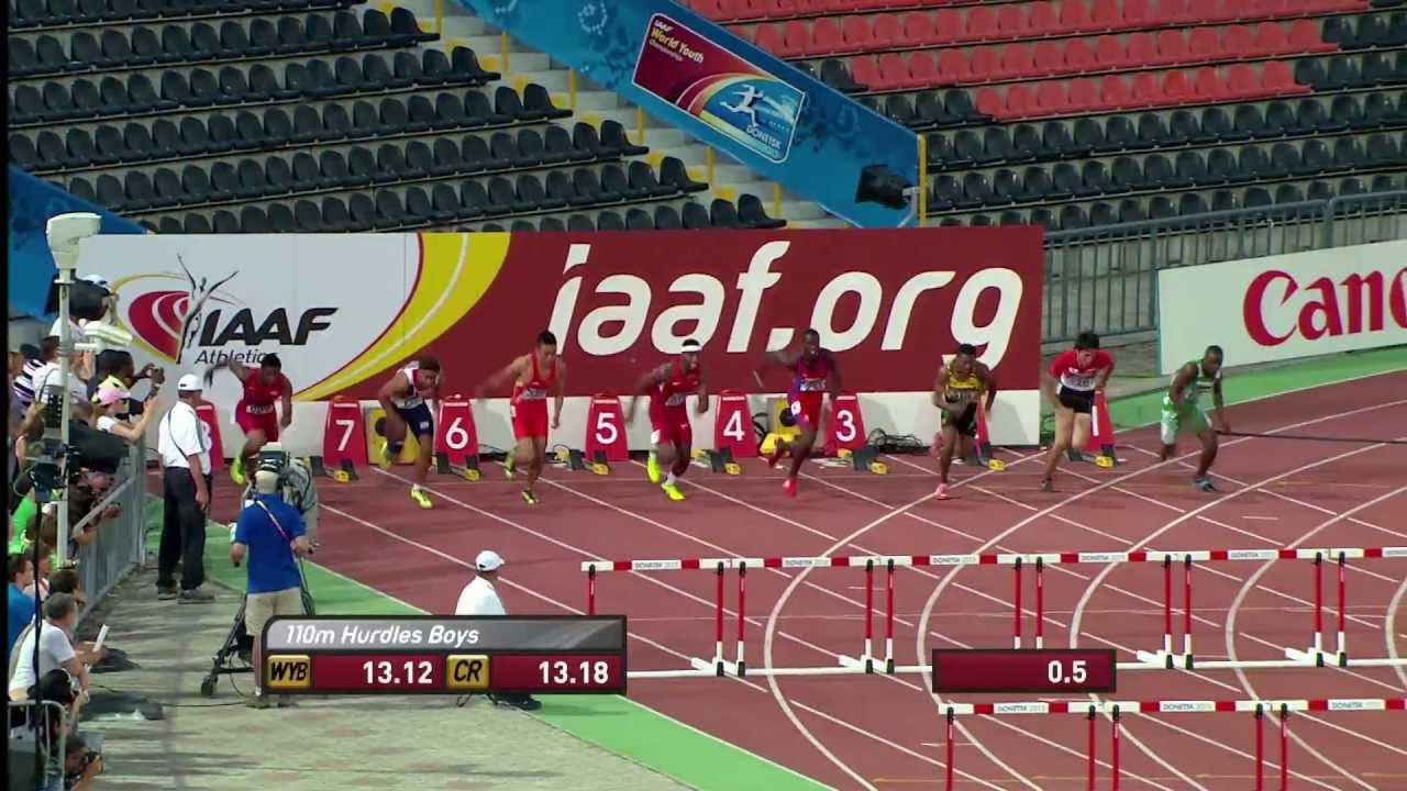 WYC Donetsk 2013 - 110m Hurdles Boys Final