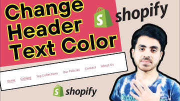 How To Chnage Header Menu  Text Color In Shopify | Shopify Header Customization