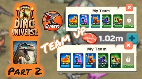 DINO UNIVERSE-  1 million meat to improve the team and skills-lvl-22[PART2] Android gameplay