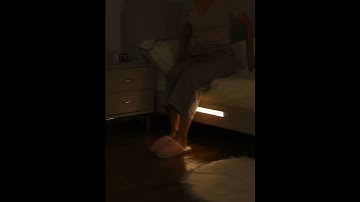 USB tipo C recarregável LED gabinete luz, sensor de movimento, lâmpada