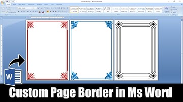 How to make Custom Page Border in MS Word 2007 Hindi Tutorial | Easy Trick to Make Border in Ms Word