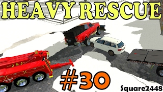Farming Simulator 15 - Heavy Rescue - Car Slides Into Plow Truck screenshot 4