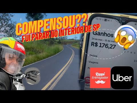 Entrega longa na Uber: fui parar no interior! Foi lucro ou prejuízo?