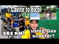 Cavite to bicol using gas scooter