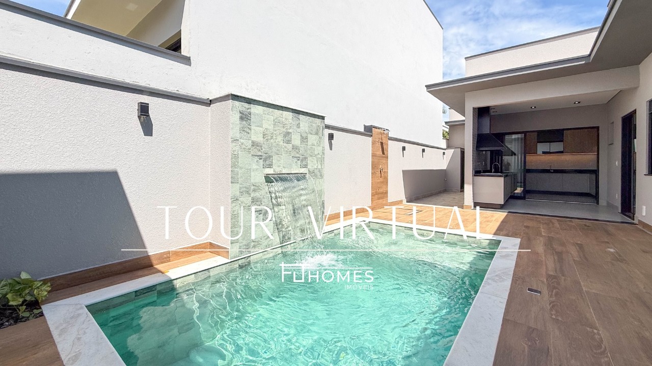Tour completo: casa com piscina à venda em Indaiatuba | Condomínio Di Roma