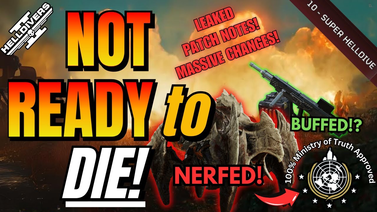 Leaked Patch Notes & Game Changing Nerfs in Helldivers 2 - YouTube