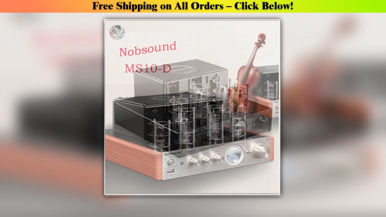 Audiophile High-power Tube Power Amplifier Wireless Bluetooth HIFI Mini Tube Power Amplifier Amp