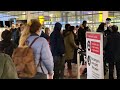 Chaotic scenes at Heathrow Airport as travellers rush to beat EU travel ban