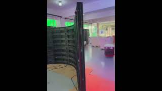 Curved led video wall with flexible modules #leddisplay