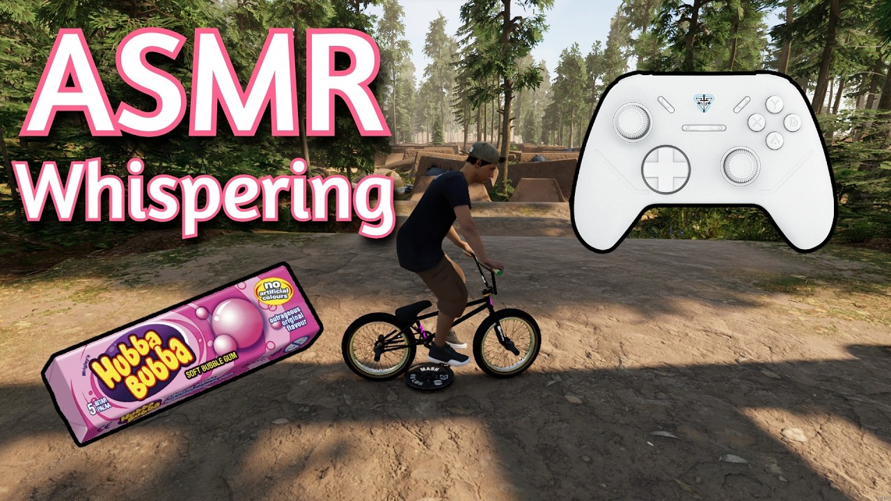 ASMR Gaming | BMX STREETS GUM CHEWING | Whispering + Controller sounds 💤