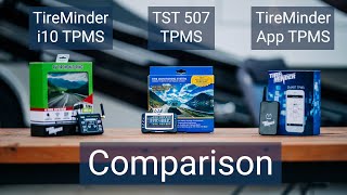 Comparison of Tire Pressure Monitoring Systems: TST 507, TireMinder i10, and TireMinder SMART App