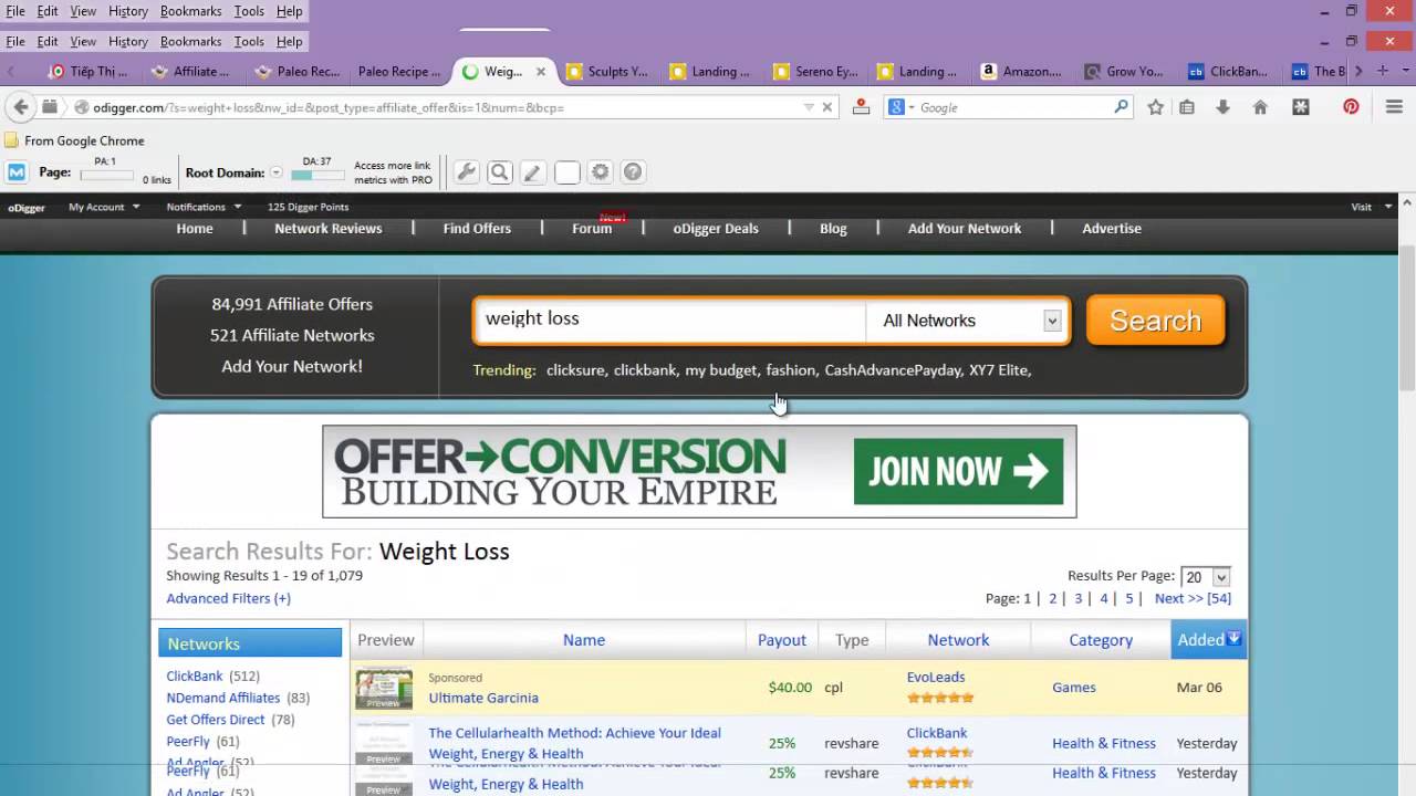 Hướng Dẫn Tim Kiếm Sản Phẩm Tại Odigger