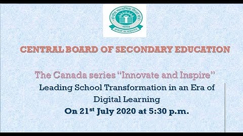 Leading School Transformation in an Era of Digital Learning on Tuesday, 21 July 2020 5.30 pm– 7.00pm
