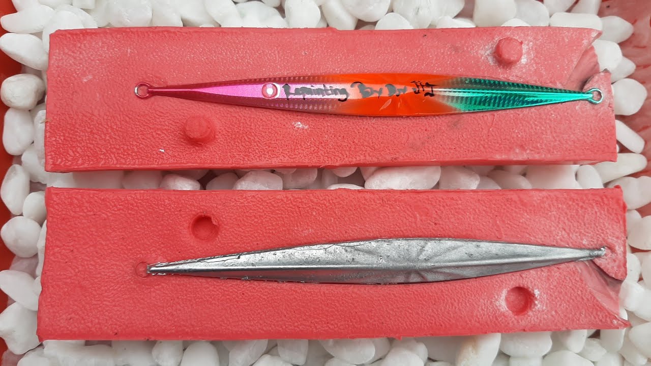 RED SILICONE MOLDING METAL JIG || MEMBUAT CETAKAN METAL JIG SILIKON