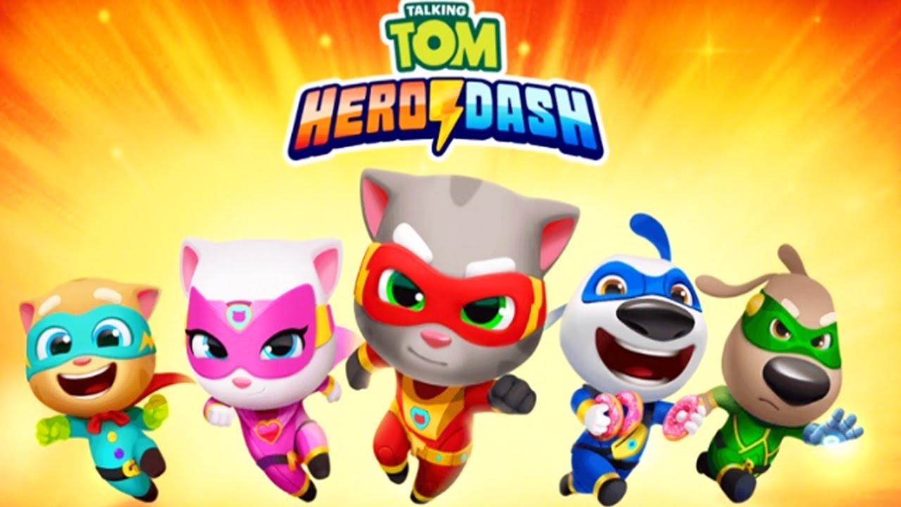RUN! RUN! RUN! TALKING TOM HERO DASH NEW TALKING TOM SUPERHERO YouTube