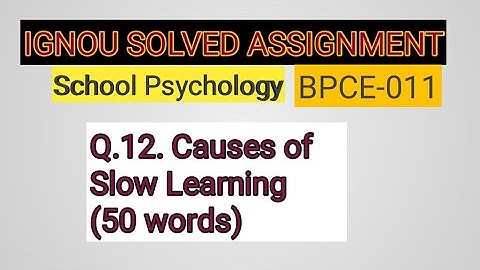 IGNOU SOLVED ASSIGNMENT BPCE-011 Q.12