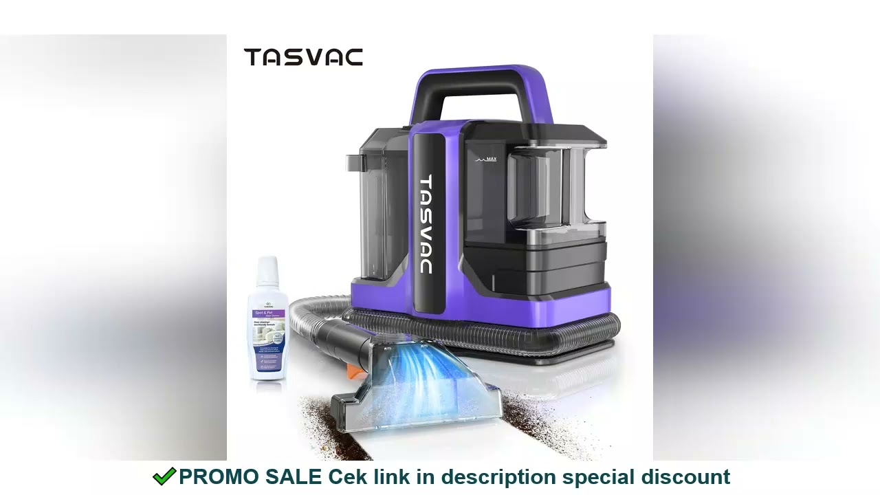 TASVAC C7 Portable Carpet & Upholstery Cleaner Machine for Pets, Stairs, Couch Area Rugs, Upholstery