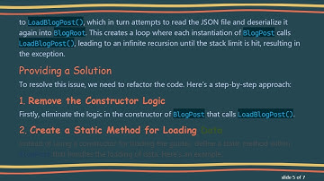 Solving the StackOverflowException When Deserializing JSON in C#
