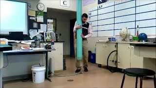 Physics ch 12 ish Sound interference demo Resonance with Bunsen burner
