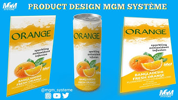 How to create a fruit juice label design [MGM SYSTEME STUDIO]
