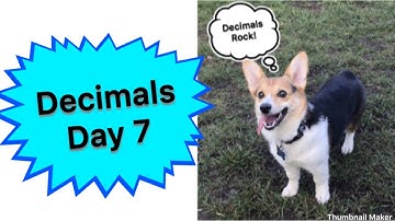 Decimals Day 7 (Module 6 Lesson 13)