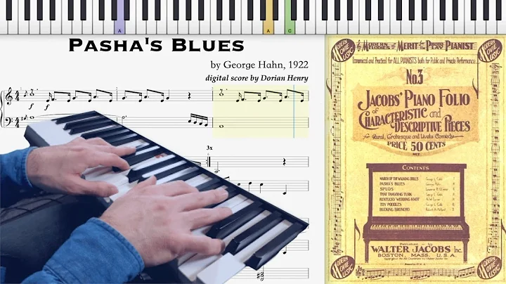 My piano solo of Pasha's Blues by George Hahn (192...