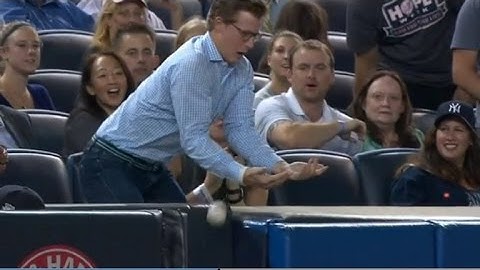 Yankees Fan Fails to Catch Three Foul Balls in a Row