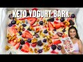 Keto Yogurt Bark! Easy Low Carb Dairy Free Keto Yogurt Bars YOU Have to Make!