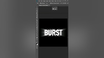 Light Burst Text Effect in Photoshop #shorts #photoshop #shortvideo