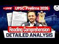 UPSC Prelims 2026 GS 2 | Reading Comprehension Analysis | UPSC CSAT 2026 | StudyIQ IAS English