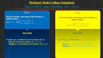 Lesson # 4   Functions And Limits  F ScPart II  Mathematics, Chapter 1 by Zahid Hussain