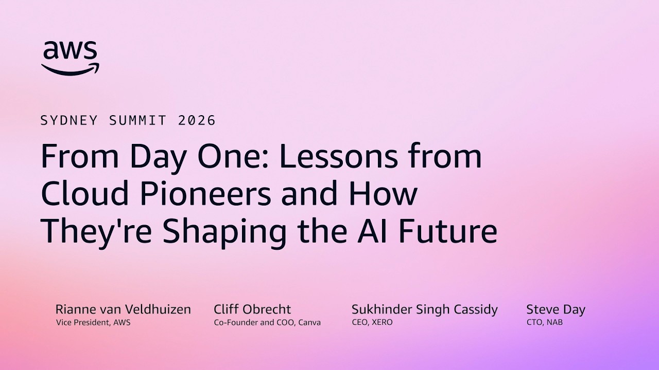 From Day One: Lessons from cloud pioneers and shaping the AI future | AWS Events