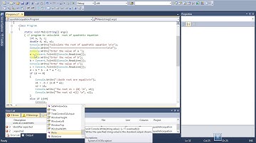Root of Quadratic equation in C#.net