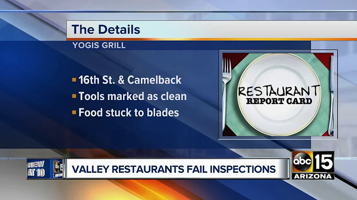 22 Valley restaurants fail health inspection in October 2018